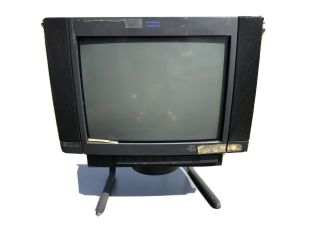 Vintage Ibm 7097 - 5c3 Crt Monitor W/ Stand And Cords
