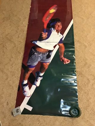 Htf Vintage Nike Poster Andre Agassi - Early 1990 
