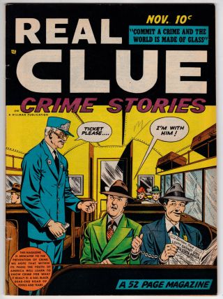 Real Clue Crime Stories Vol 3 9 Fine Minus 5.  5 In Soti 1948