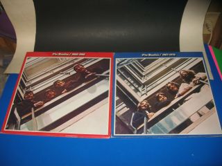 The Beatles 1st Pressings 1962 - 1966 & 1967 - 1970 Apple 1973 Skbo - 3403/3404 Vg,  Set