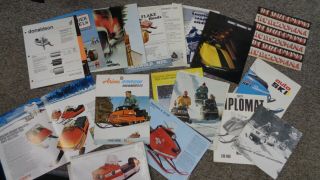 Vintage Snowmobile Brochures,  Ski - Whiz,  Starcraft,  Ski - Zoom,  Bolens Etc
