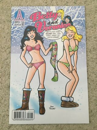 Betty And Veronica 251 - Dan Parent Bikini Cover Gga - Archie Risque - Nm