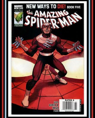 Spider - Man 572 Newsstand $3.  99 Price Variant (nov 2008) Marvel Comics