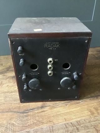 Vintage Clapp Eastham Radak Type Hz Tube Radio Amplifier 1920s 1930s