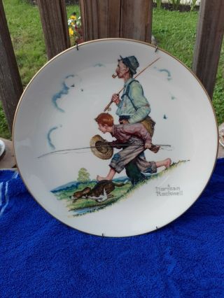 Gorham Fine China Norman Rockwell Limited Edition 1974 Decorative Wall Plate