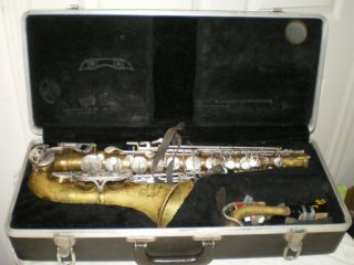 Vtg Selmer Bundy Ii Alto Saxophone Made In Usa Serial 840771