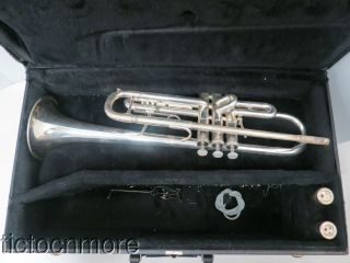 Vintage Capri By Getzen Trumpet Horn 590swt No.  A60144 W/ Mouthpiece & Case