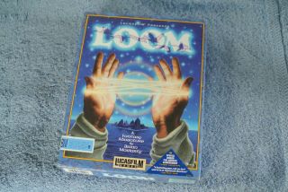 Vintage Ibm Pc Xt Lucasfilm Game Loom On 3.  5 Inch Floppy Big Box Cib Adventure