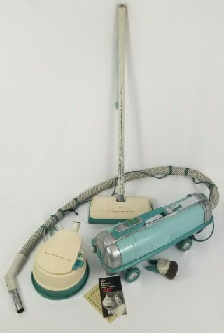 Vintage Electrolux Automatic G Canister Vacuum With Floor Polisher Mid - Century
