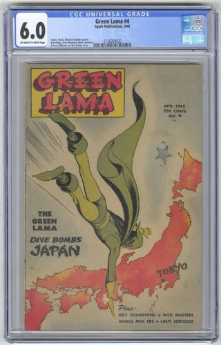 Green Llama 4 Cgc 6.  0 Vintage Spark Comic Lt.  Hercules,  Boy Champions Gold 10c