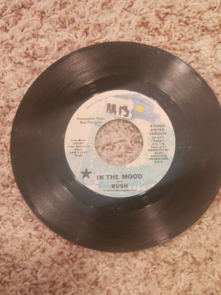 Rush - In The Mood 7 " 45 Rpm Vinyl Record (promo) (ex) 1974 Geddy Lee Rock Rare