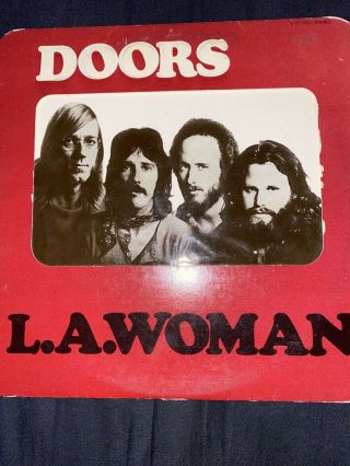 Artisan 1971 Window Cover The Doors La Woman Vinyl Lp Jim Morrison Nm