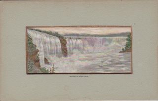 Stevengraph Silk Picture Niagara Falls Victorian Period Rare