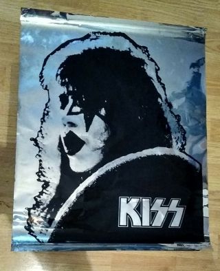 2 Kiss Vintage mylar foil posters Gene Simmons Ace Frehley 1977 2
