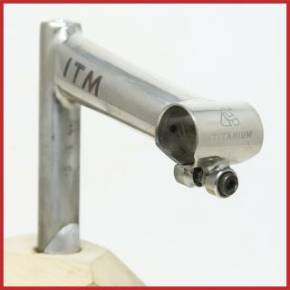 Itm Krystal Titanium Quill Stem 130mm 1 " Inch Clamp 25.  8mm 90s Vintage Road