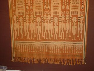 Wonderful Antique Iban Dayak Indonesia Ikat Weaving Hg