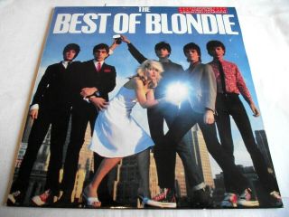 Blondie The Best Of Blondie 1981 Chrysalis Lp W/ Huge Poster