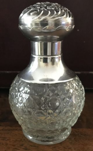 Vintage Avon Bird Of Paradise Bottle With Silver Tone Top
