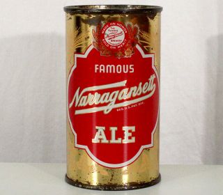 Narragansett Famous Ale Non - Irtp Beer Can Cranston,  Rhode Island Ri Vintage Old,
