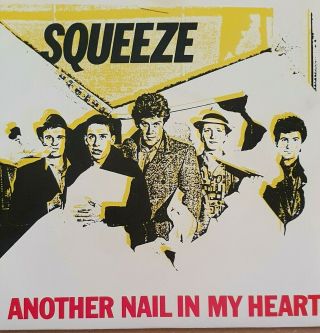 Squeeze - Another Nail In My Heart.  Uk 1980 Clear Vinyl P/s Single.  Unplayed