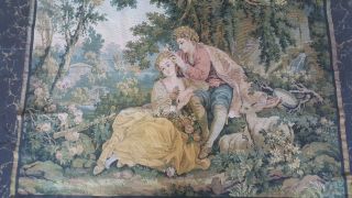 Antique 19c Aubusson French Tapestry Size 26 " X34 (cm86x66)