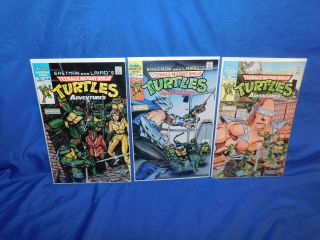 Teenage Mutant Ninja Turtles Adventures 1 2 3 (1988) Archie Comics/ Mini - Series