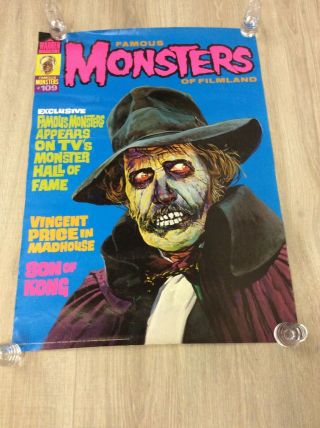 1974 Vincent Price Famous Monsters Of Filmland 109 20x28 Poster B93
