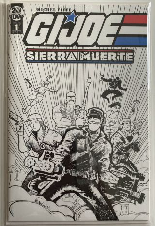G.  I.  Joe: Sierra Muerte 1 Rare Limited Re Sketch Variant 1/325 Snake Eyes Vf/nm