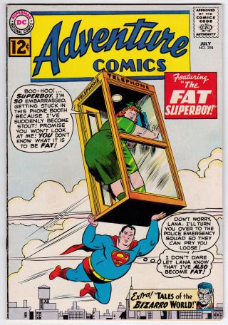Adventure Comics 298 F - F,  6.  25 The Fat Superboy Tales Of Bizarro World 1962