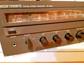 VINTAGE VECTOR RESEARCH VR - 5000 FM/AM STEREO RECEIVER - Japan 3
