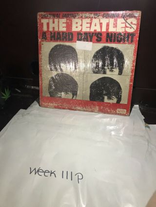 The Beatles A Hard Days Night Vinyl Lp Purple Capitol Sw - 11921 Mono