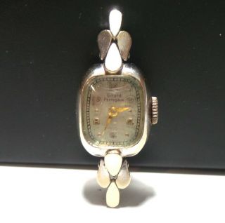 Girard Perregaux Vintage 14k Solid White Gold Ladies Watch 5.  2 Grams Gold
