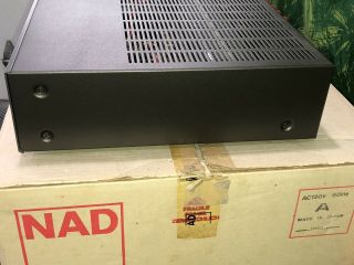 Vintage 80s NAD Stereo Power Amplifier W/Box 3