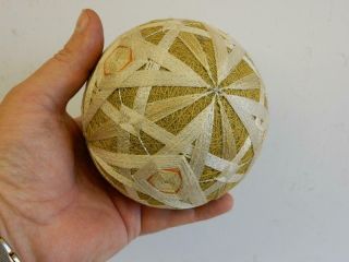 REALLY OLD ball hand made silk cottons embroidery BALL 2