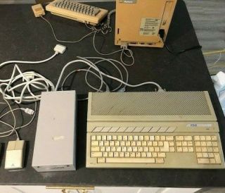 And - Vintage Atari 1040st Computer W/ Mouse And Ext Hard Drive