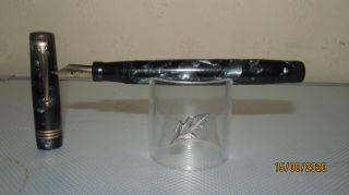 Vintage Swan Mabie Todd Leverless Fountain Pen No.  1042 14k Gold Fine Flex Nib