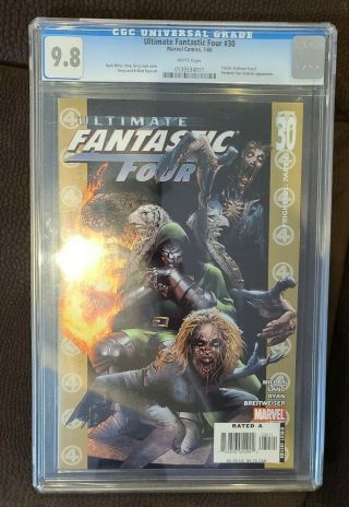 Ultimate Fantastic Four 30 Cgc 9.  8 Marvel Zombies