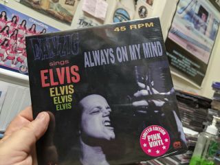 Danzig Sings Elvis - Always On My Mind / Loving Arms 7 Inch Pink Vinyl