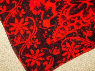 Antique Vintage Horse Hair Buggy Blanket Carriage Sleigh Lap Robe Red Black