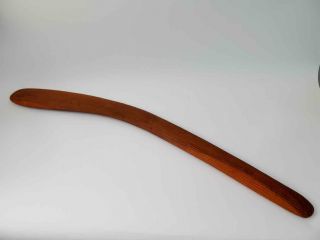 Vintage Australian Large Carved Wooden Boomerang Aboriginal Red Wood