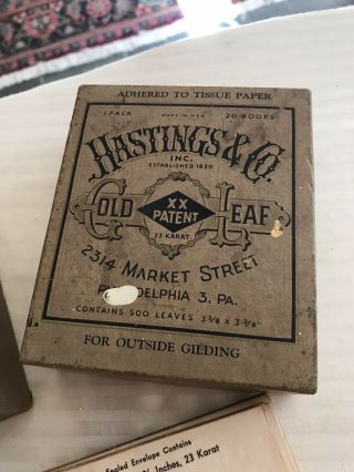 Vintage Hastings & Co Gold Leaf