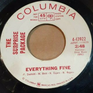 Surprise Package Out Of My Mind/everything Fine Promo 45 Terry Melcher