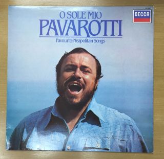 Vintage Dutch Pressing Lp By Italian Tenor Luciano Pavarotti – O Sole Mio