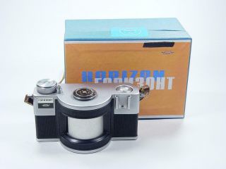 Rarity Silver Vintage Panoramic Horizon 35mm Film Camera.  S/n 6703097 Exc,