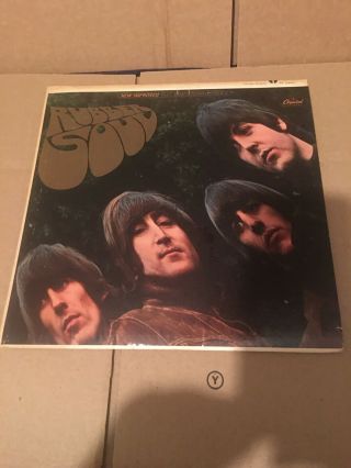 Wow Vintage The Beatles Rubber Soul Vinyl Lp Record Capitol Records St 2442