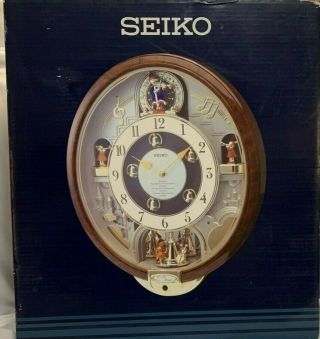 Hard To Find Seiko Melodies In Motion Clock - Hi - Fi - Qxm109zrh - Great