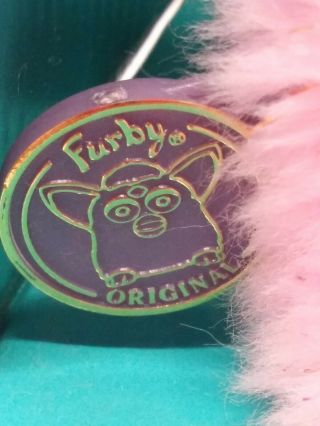 Vintage Furby Babies Baby Pink w/Glitter Style 70 - 940 Tiger 1999 NIOB Patent Pnd 3