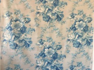 Absolutely 19th C.  French Printed Floral Cotton Toile Fabric (2801) 3