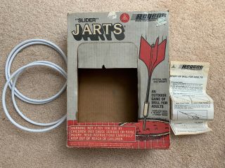 Vintage Slider Jarts Regent Outdoor Lawn Darts Game Box Rings Instructions Only