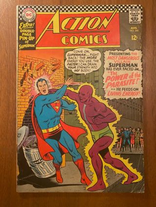 Action Comics 340 (1st Appearance Of Parasite) 1966 Silver Age